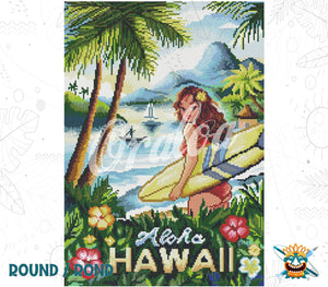 Beispiel Diamond Painting Visit Hawaii - Oraloa Diamond Painting