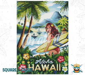 Zoom Diamond Painting Oraloa Visit Hawaii - Kreativset