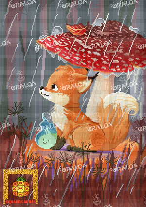 Dem Regen Zusehen