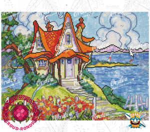 Detail Diamond Painting Whimsy by the Sea Oraloa - Diamantstickerei