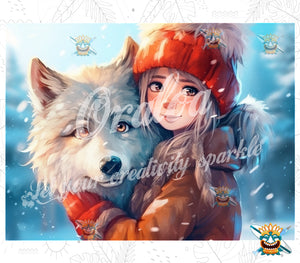 Diamond Painting Winter Companions - Oraloa Kreativset Diamantstickerei