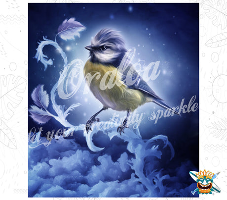 Diamond Painting Winter Bird - Oraloa kreatives Set Diamantstickerei