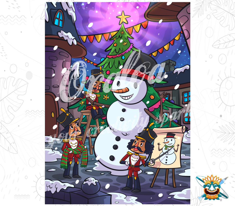 Christmas Workers Oraloa - Diamond Painting entspannende Diamantstickerei