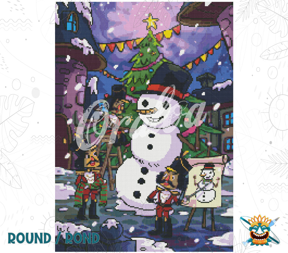 Zoom Diamond Painting Oraloa Christmas Workers - Kreativset