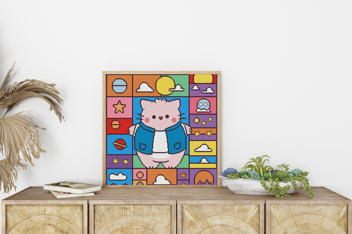 Beispiel Diamantstickerei Pembe Stars - Oraloa Diamond Painting