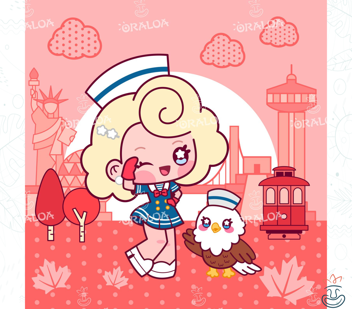 Amerika Mädchen 