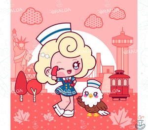 Amerika Mädchen 