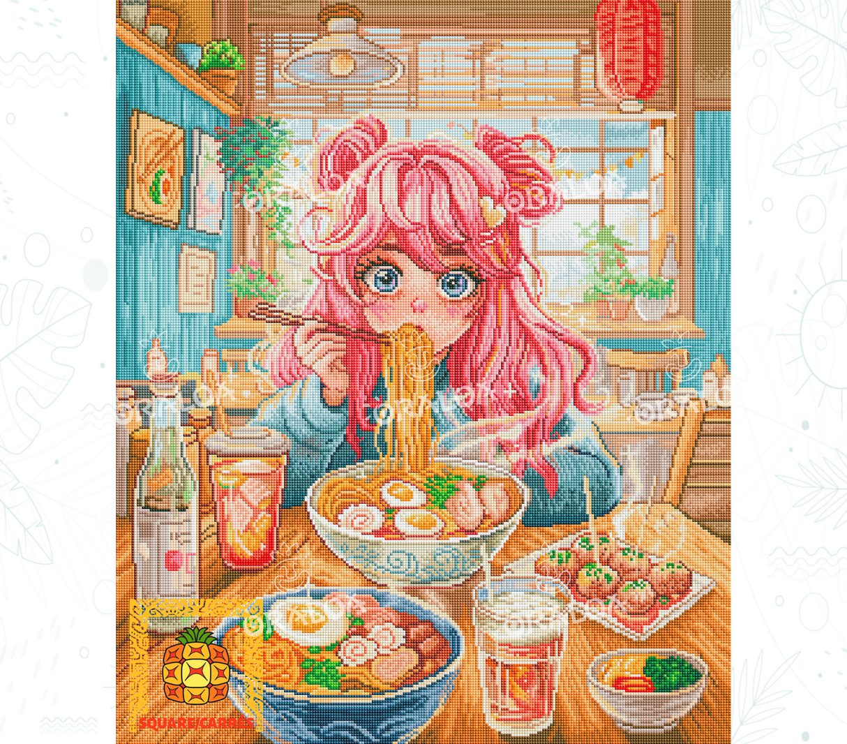 Beispiel Diamantstickerei Ramen - Oraloa Diamond Painting