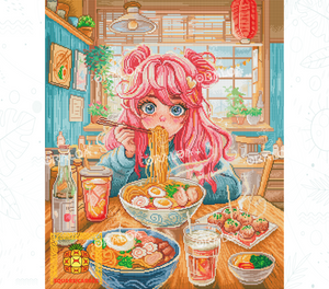 Beispiel Diamantstickerei Ramen - Oraloa Diamond Painting