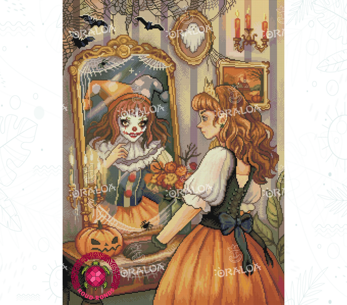 Endergebnis Oraloa Diamond Painting Girl at the mirror