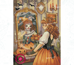 Endergebnis Oraloa Diamond Painting Girl at the mirror
