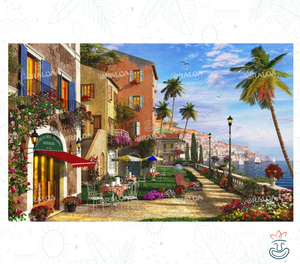 Oraloa Themed Terrace - Diamond Painting vollständiges Kunsttherapie-Set