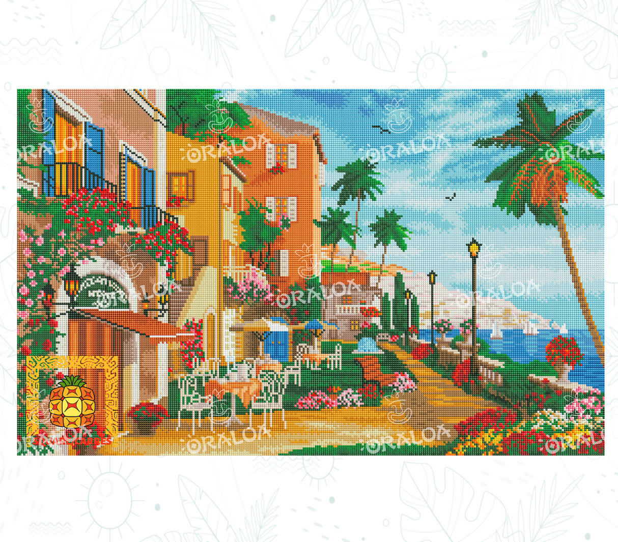 Beispiel Diamantstickerei Themed Terrace - Oraloa Diamond Painting