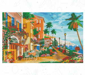 Beispiel Diamantstickerei Themed Terrace - Oraloa Diamond Painting