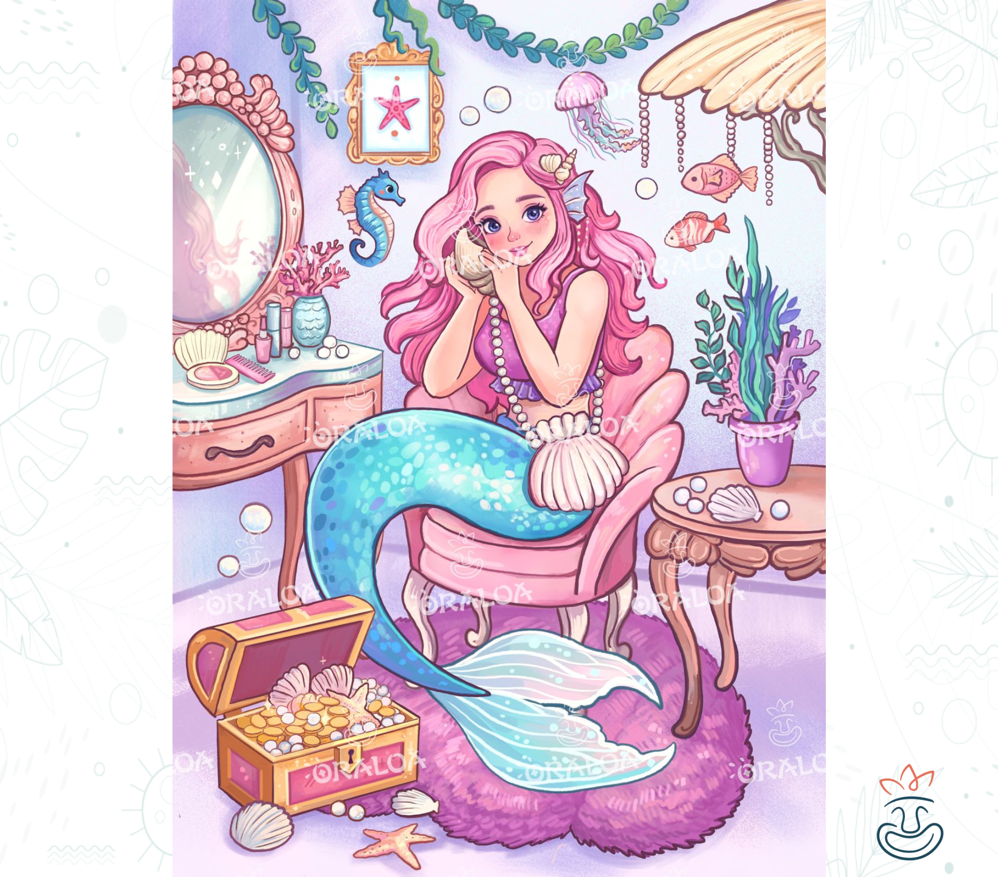 Diamond Painting Ocean Room - Oraloa Kreativset Diamantstickerei