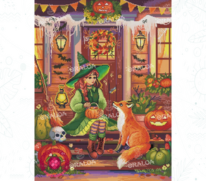 Vorschau Kit Oraloa Diamond Painting Fox Night