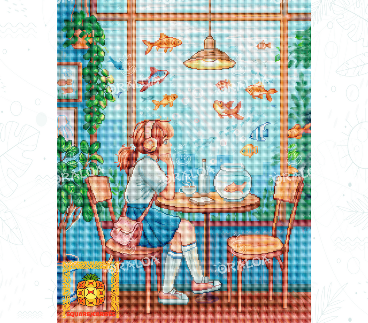 Ergebnis Diamond Painting Aquatic moment - Oraloa Kunsttherapie