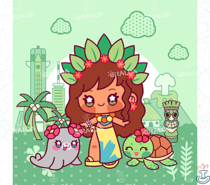 Hawaii Girls - Oraloa Diamond Painting kit arte terapia