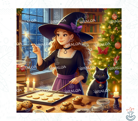 Diamond Painting Oraloa Weihnachtshexe - Kreatives Diamond Painting Set