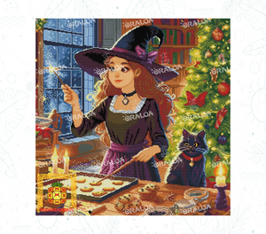 Zoom Diamond Painting Oraloa Christmas Witch - Kit creativo