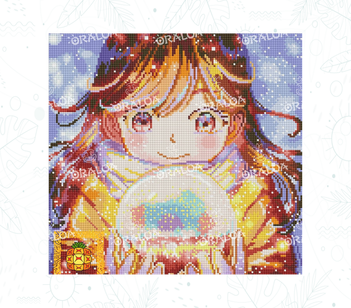 Beispiel Diamantstickerei Boule de Neige - Oraloa Diamond Painting