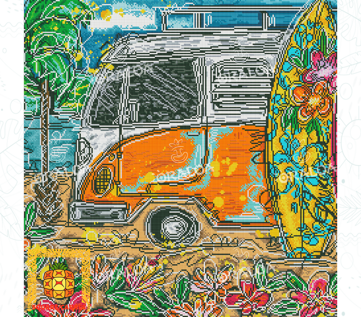 Detail Diamond Painting Sunlight Oraloa - Diamantstickerei