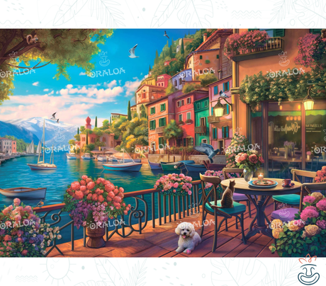 Diamond Painting Oraloa Comer See - Kreatives Diamantstickerei-Set