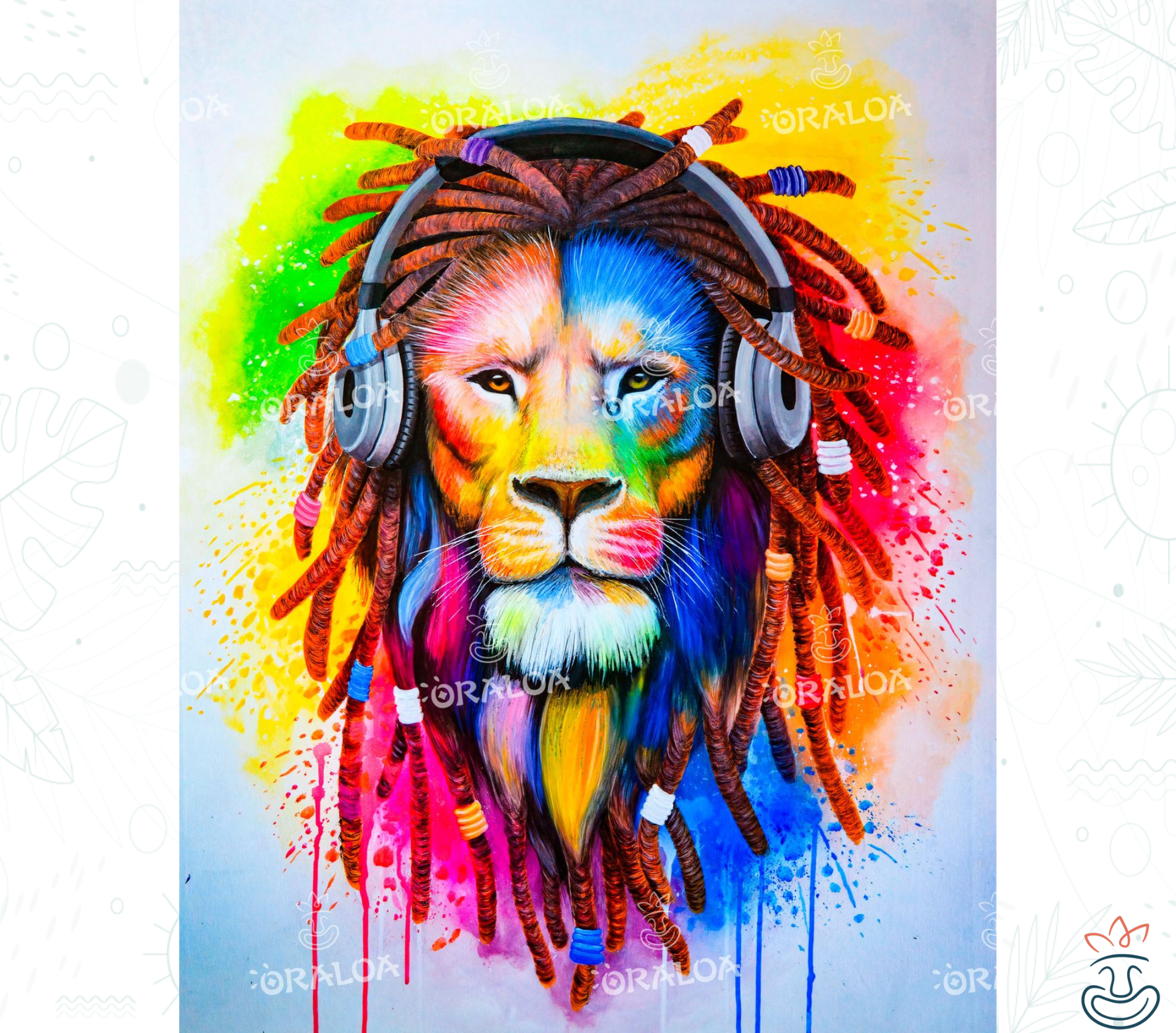 Oraloa Diamond Painting King of the Beats - Diamantstickerei-Kit Kunsttherapie
