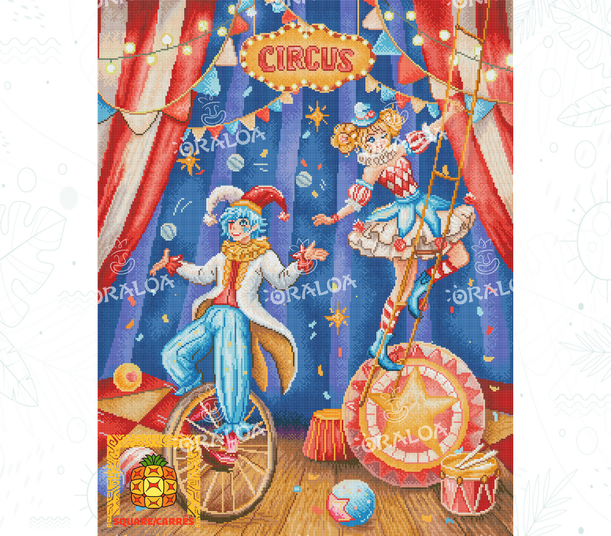 Zoom Diamond Painting Oraloa Circus - Kreativset