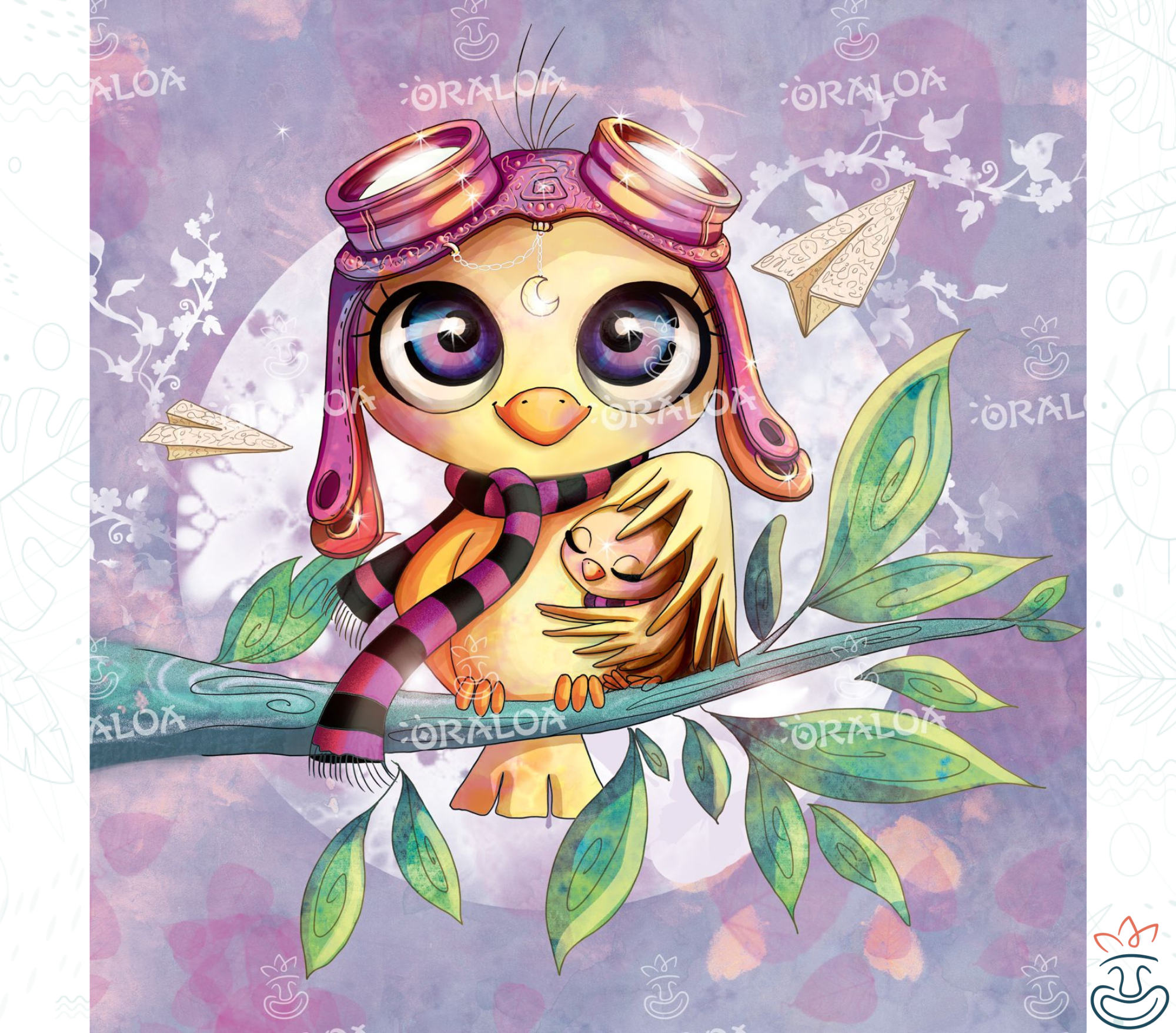 Mama Vogel Oraloa - Diamond Painting Diamantstickerei Entspannung