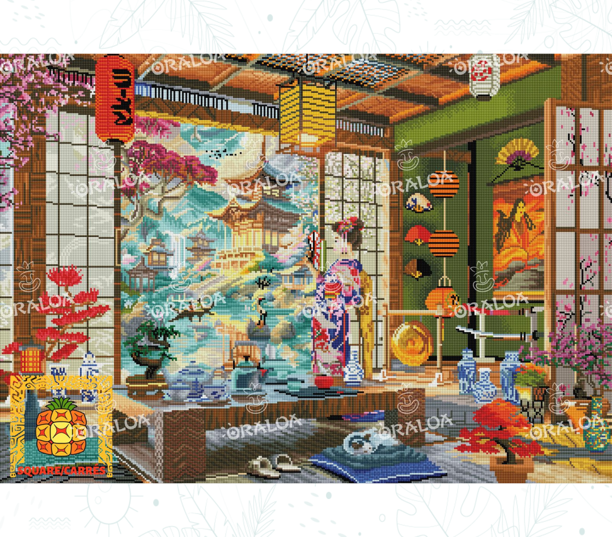 Endergebnis Oraloa Diamond Painting Japan Tea Room