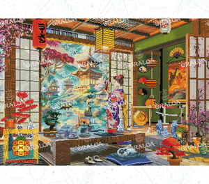 Endergebnis Oraloa Diamond Painting Japan Tea Room