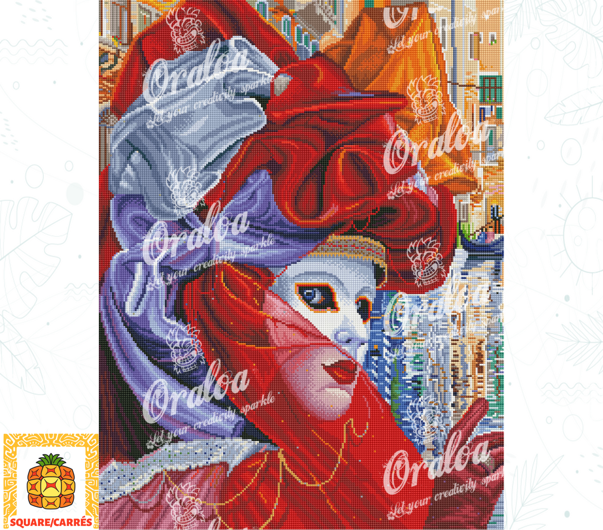 Zoom Diamond Painting Oraloa Venetian Mesmerizing - Kreativset