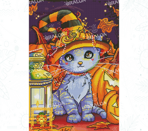 Vorschau Kit Oraloa Diamond Painting Mein Kleiner Halloween-Dämon