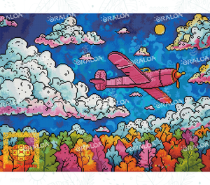 Ergebnis Diamond Painting Cloud Flying - Oraloa Kunsttherapie