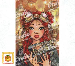 Zoom Diamond Painting Oraloa Aviatrice - Kit creativo