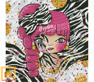 Endergebnis Oraloa Diamond Painting Pink Glam Rock