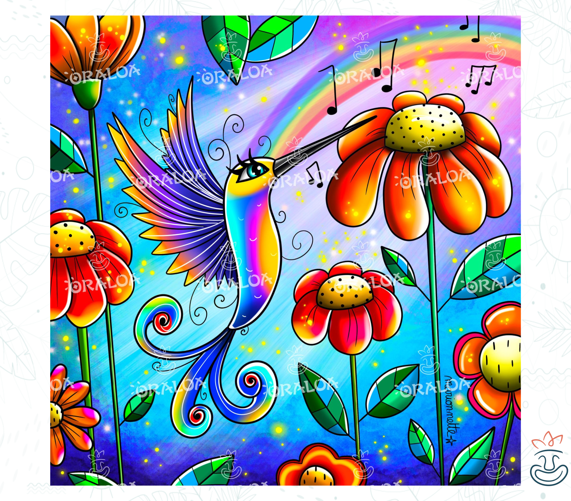 Schöner Kolibri - Oraloa Diamond Painting Kunsttherapie-Set