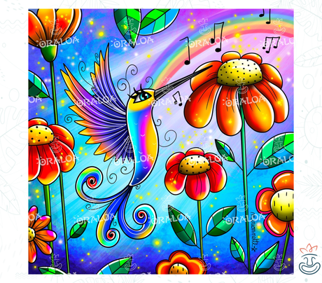 Schöner Kolibri - Oraloa Diamond Painting Kunsttherapie-Set