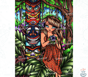 Diamond Painting Totemprinzessin - Oraloa Kreativset Diamantstickerei