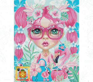 Endergebnis Oraloa Diamond Painting Flamingo Loving Florence