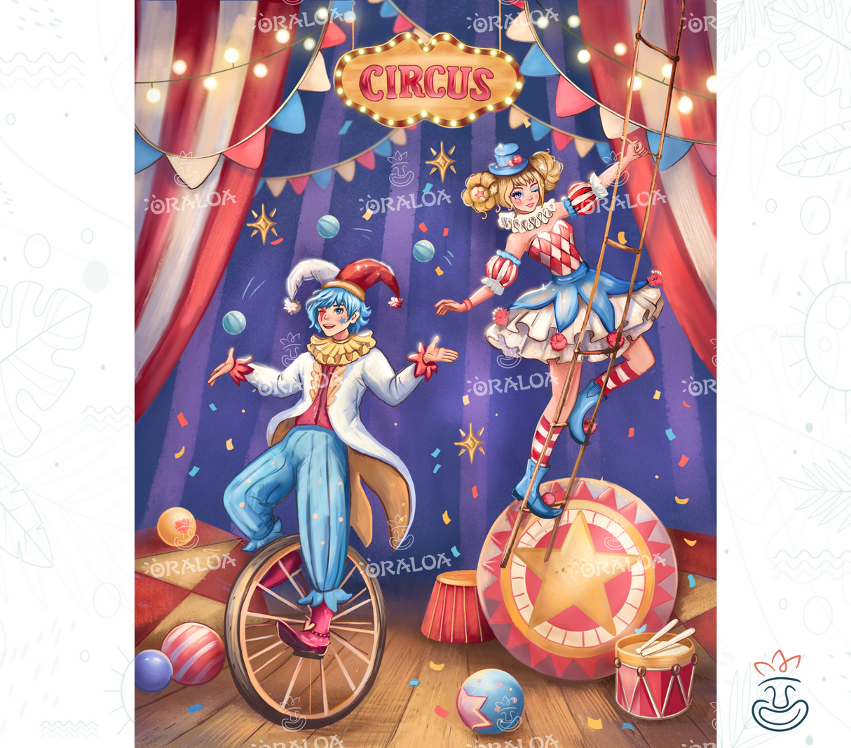 Diamond Painting Oraloa Circus - Kreatives Diamond Painting Kit