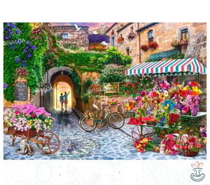 Kit Diamond Painting Oraloa The Flower Market - Entspannende Diamantstickerei