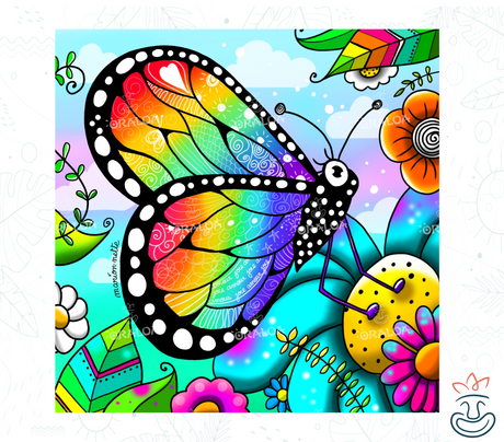 Kit Diamond Painting Oraloa Schmetterling - Entspannende Diamantstickerei