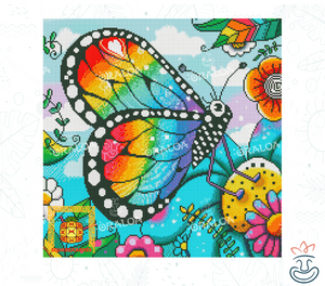 Endergebnis Oraloa Diamond Painting Schmetterling