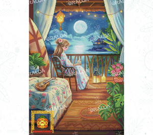 Ergebnis Diamond Painting Hawaii Schlafzimmer - Oraloa Kunsttherapie