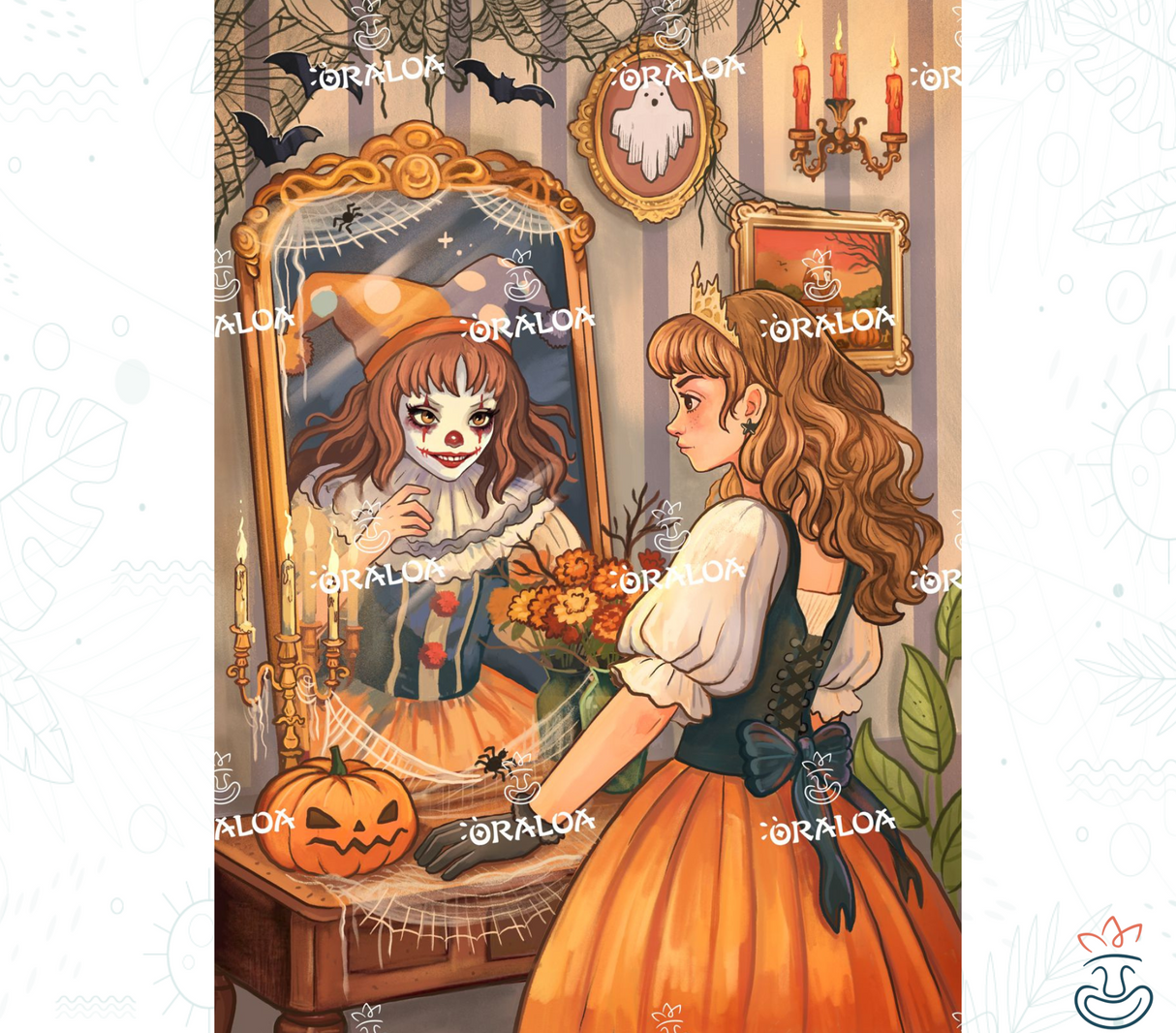 Diamantstickerei Girl at the mirror - Oraloa Diamond Painting kreativ