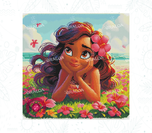 Vorschau Set Oraloa Diamond Painting Hibiskus