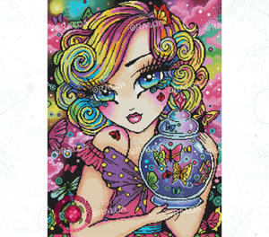 Detail Diamond Painting Butterfly Beauty Oraloa - Diamantstickerei