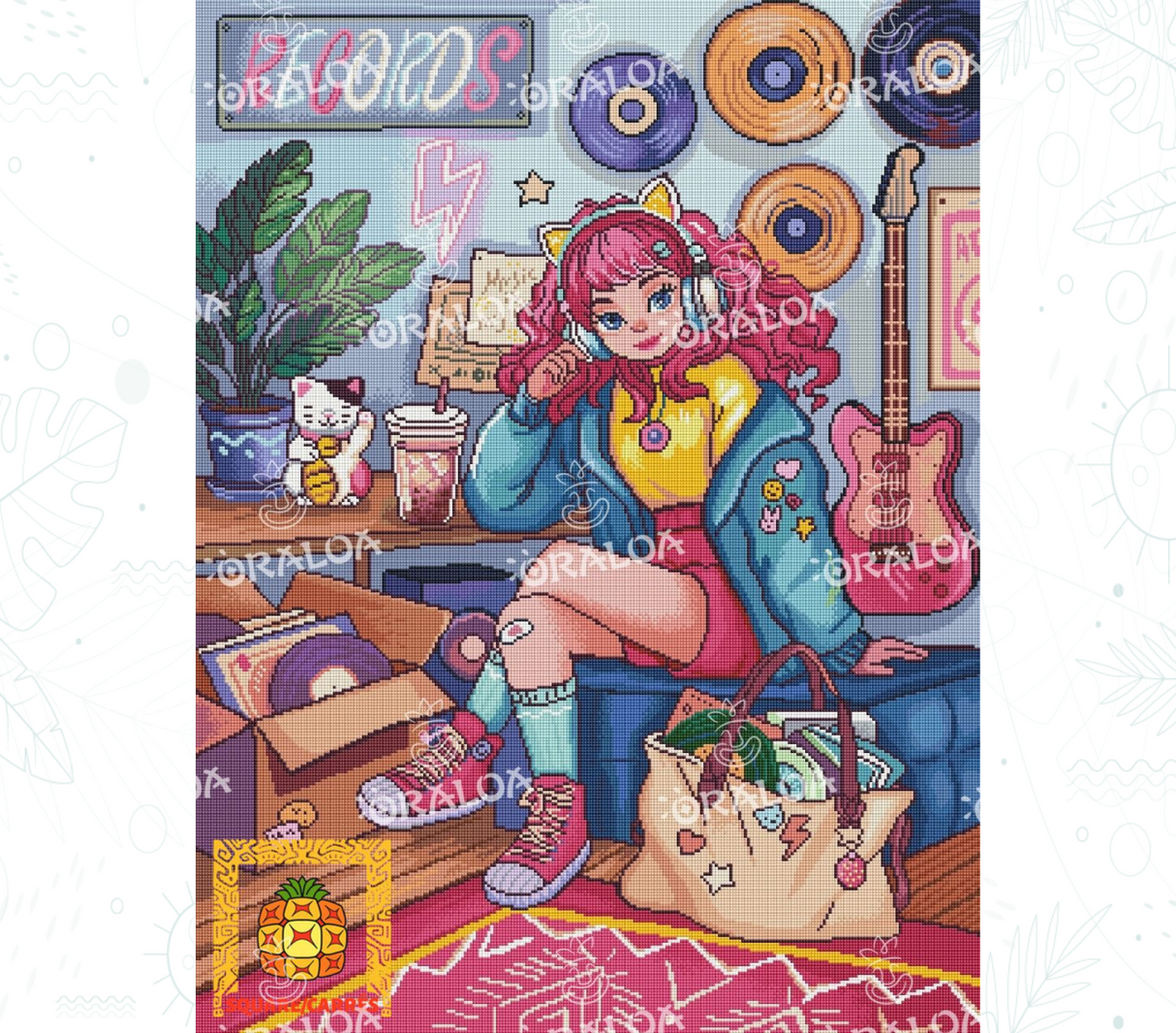 Vorschau Kit Oraloa Diamond Painting Records